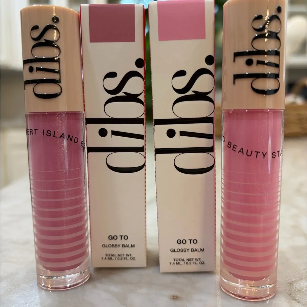 2 Dibs Go To Glossy Lip Balms- Italian Soda and Rock Candy 0.2 oz 7.4 ml BNIB